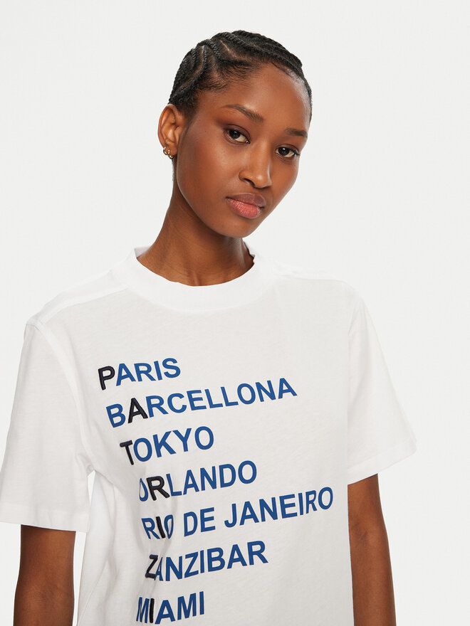Patrizia Pepe Patrizia Pepe T-Shirt 8M1687/J261-W103 Weiß Regular Fit