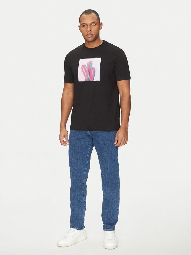 BOSS BOSS Camiseta Te_Mextour 50535079 Negro Regular Fit