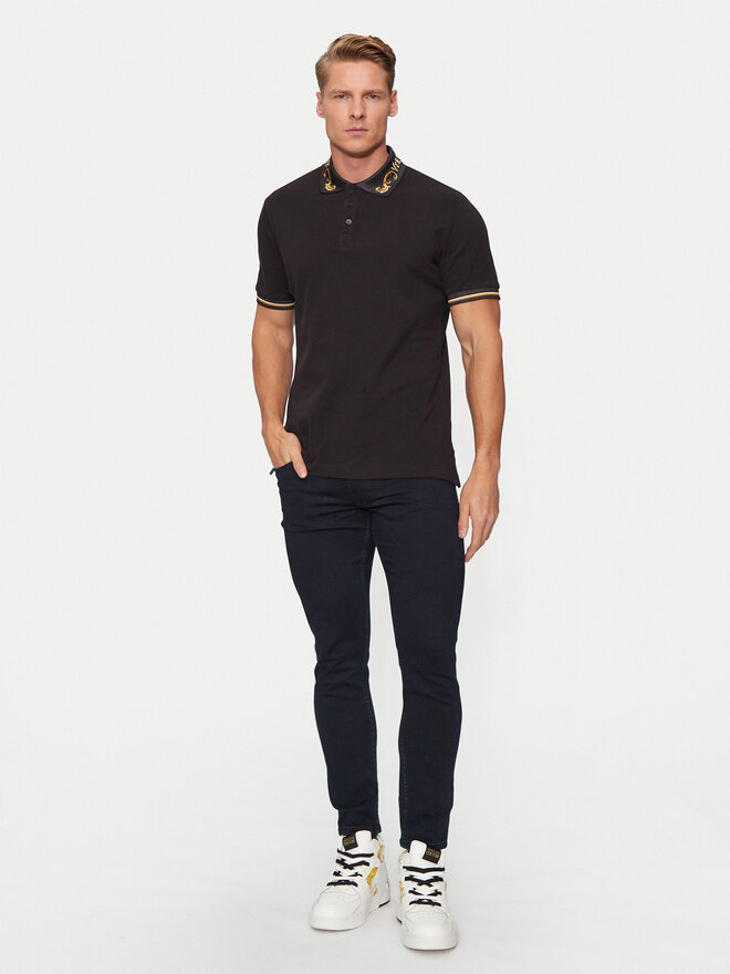 Versace Jeans Couture Versace Jeans Couture Poloshirt 77GAGT06 Schwarz Regular Fit