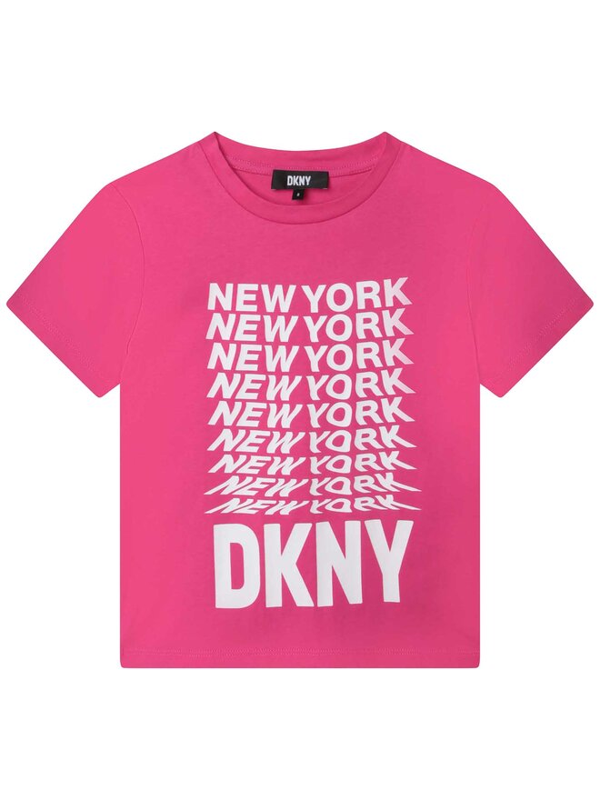 DKNY DKNY T-Shirt D35S76 D Rosa Regular Fit