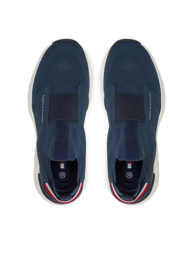 Tommy Hilfiger Sneakersy Tommy Hilfiger T3X9-33880-1219800 Granatowy