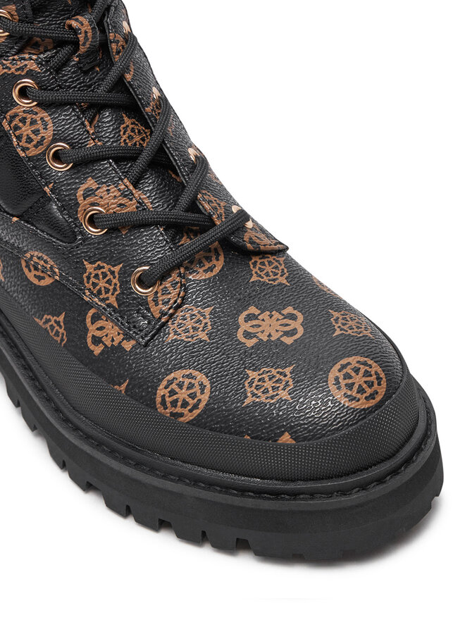Guess Polokozačky Guess Badae2 FLFBD2 FAL10 Černá