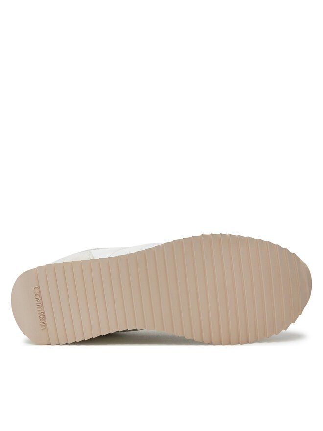 Calvin Klein Snīkeri Calvin Klein Runner Lace Up Saff Mono HW0HW02102 Balts