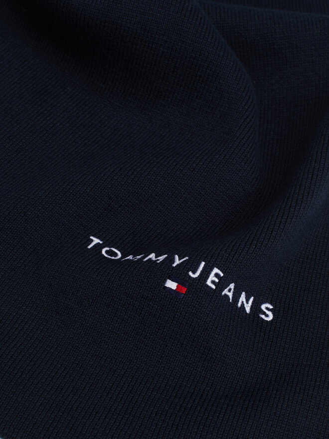 Tommy Hilfiger Šál Tommy Hilfiger Linear Logo AM0AM12649 Tmavomodrá