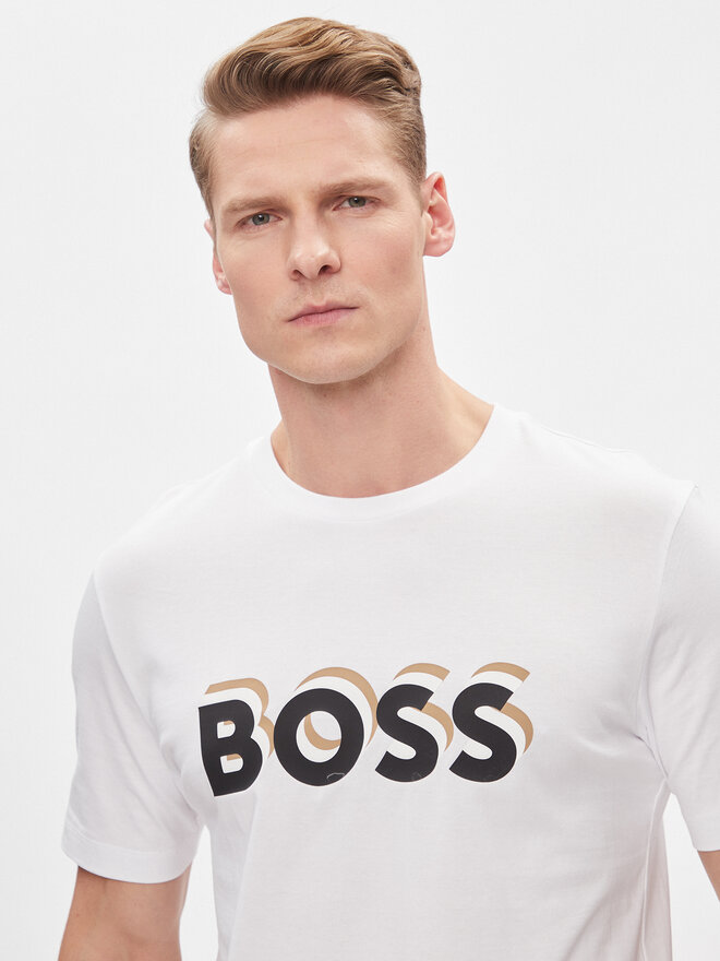 BOSS BOSS Camiseta Tiburt 427 50506923 Blanco Regular Fit