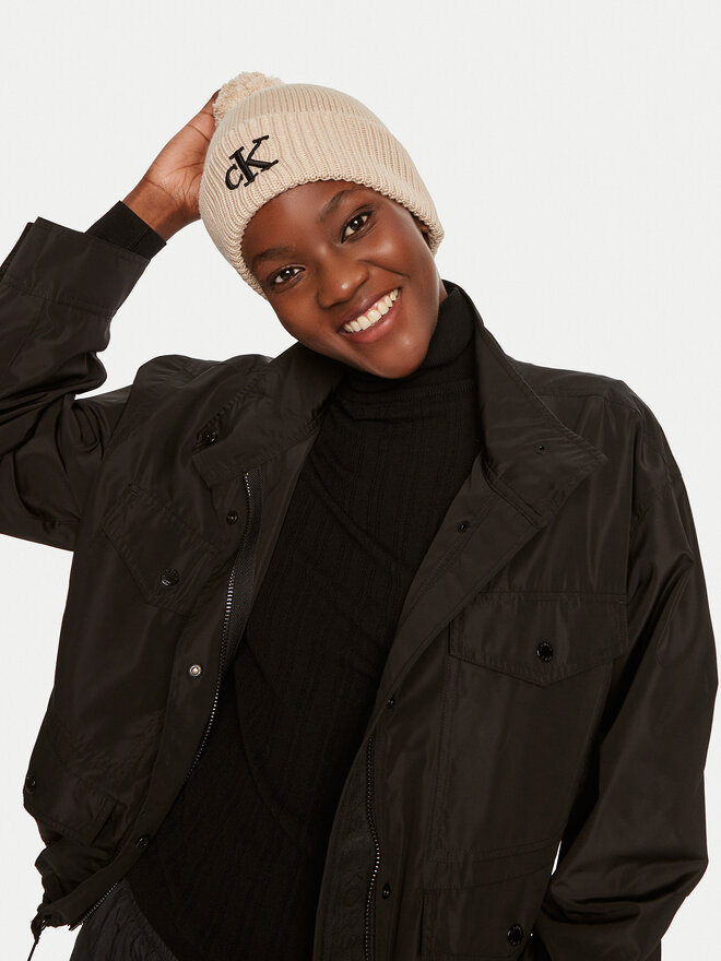 Calvin Klein Gorro Calvin Klein Seasonal K60K612653 Beis