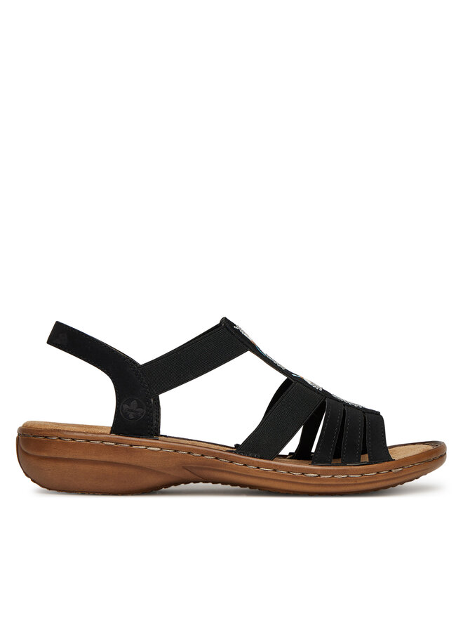 Rieker Sandály Rieker 60875-00 Černá