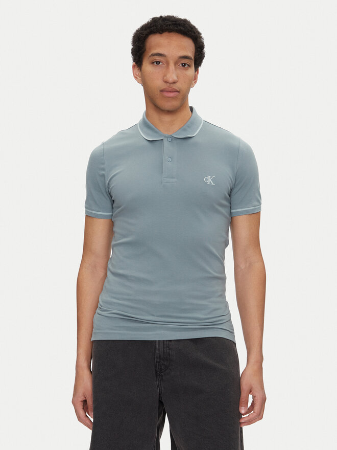 Calvin Klein Jeans Calvin Klein Jeans Поло J30J315603 Голубий Slim Fit