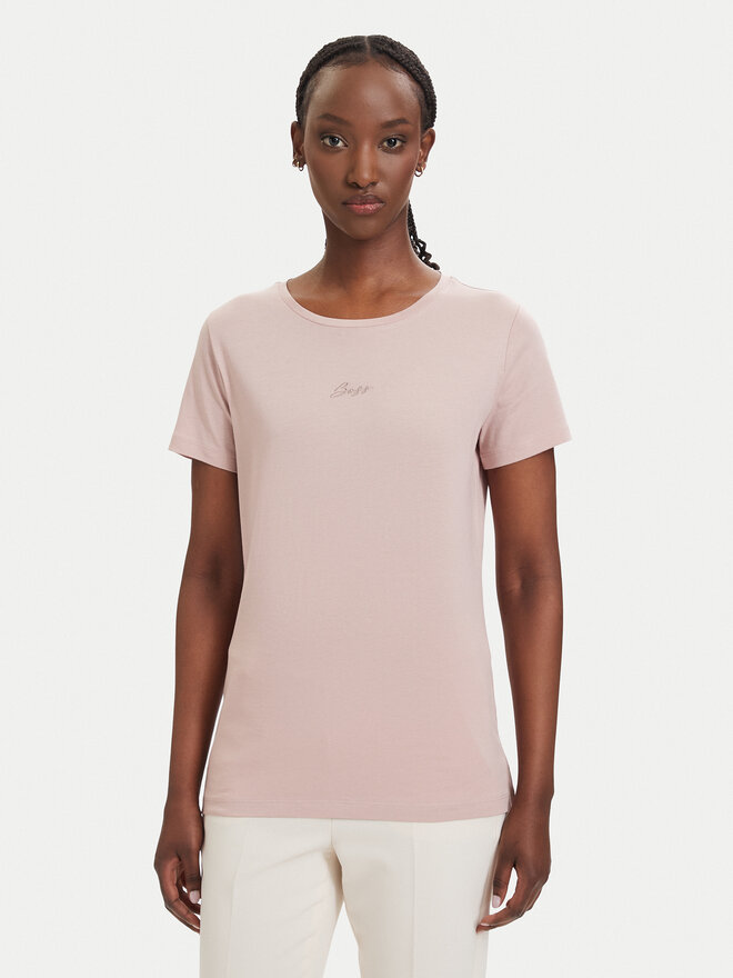 BOSS BOSS Футболка C_Elove 50554696 Світло-рожевий Slim Fit