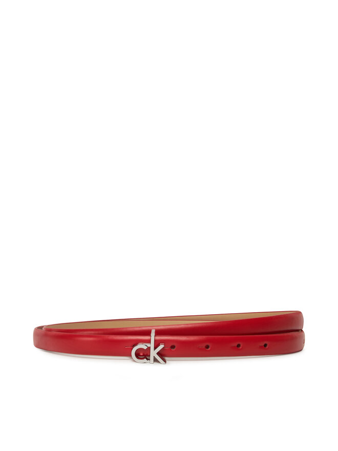Calvin Klein Ženski remen Calvin Klein Ck Buckle Skinny Belt 1.5 K60K612932 Crvena