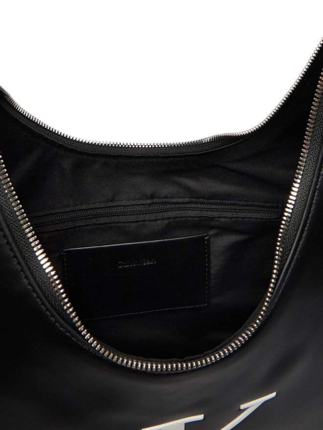 Calvin Klein Handtasche Calvin Klein Bold Ck Crescent LV04F3427G Schwarz