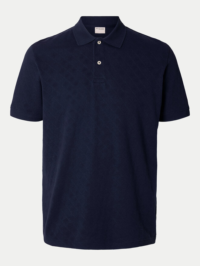 Selected Homme Selected Homme Поло Paul 16096767 Cиній Regular Fit