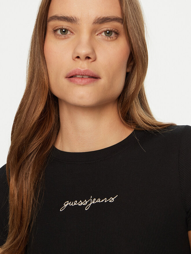 Guess Jeans Guess Jeans Camiseta W5RI57 KA0H1 Negro Slim Fit