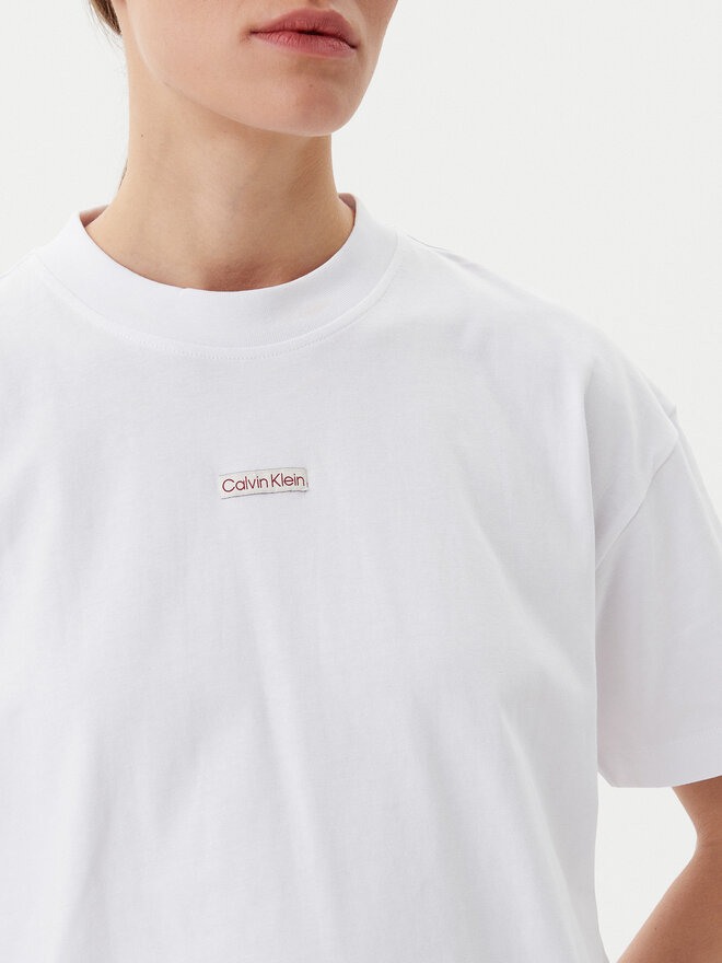 Calvin Klein Jeans Calvin Klein Jeans Camiseta Placed Institutional J20J225539 Blanco Relaxed Fit