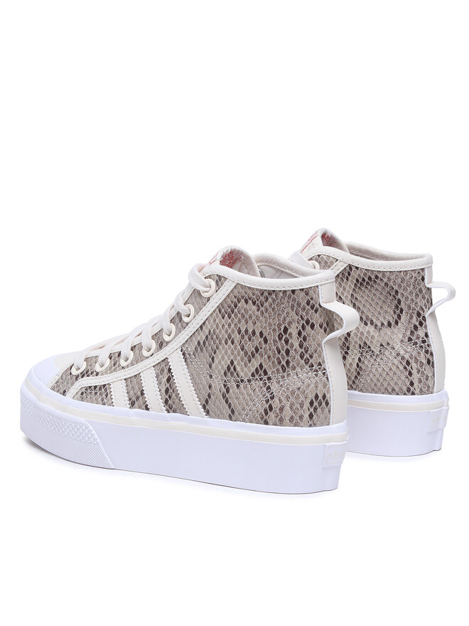 adidas Trampki adidas Nizza Platform Mid Shoes HQ1981 Beżowy