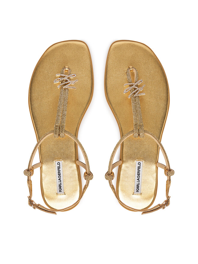 KARL LAGERFELD Босоніжки KARL LAGERFELD Olympia II KL87416 Золотий