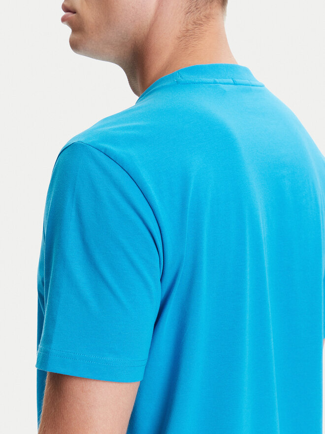 BOSS BOSS Camiseta 50506373 Turquesa Regular Fit