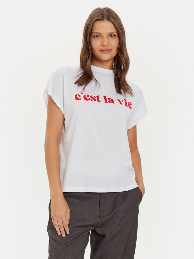 Noisy May Noisy May Camiseta 27030827 Blanco Oversize