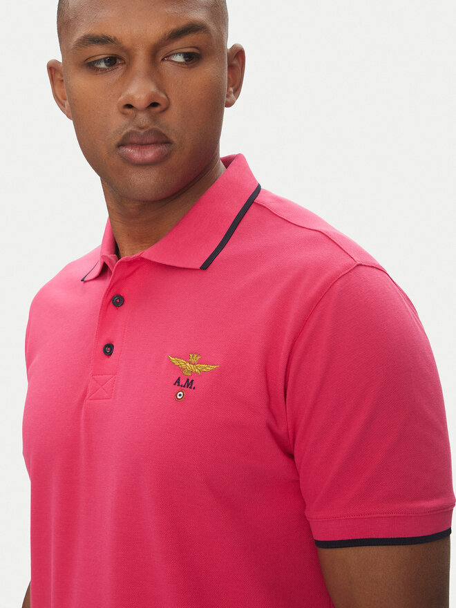 Aeronautica Militare Aeronautica Militare Poloshirt 251PO1308P82 Rosa Regular Fit