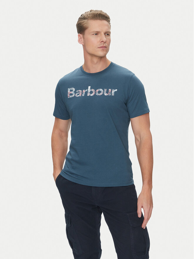 Barbour Barbour T-shirt Devon MTS1391BU18 Blu scuro Regular Fit