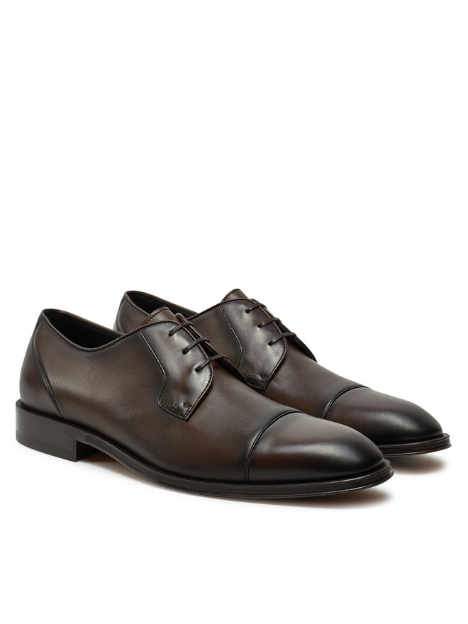 BOSS Polobotky BOSS Derrek 50535909 Hnědá