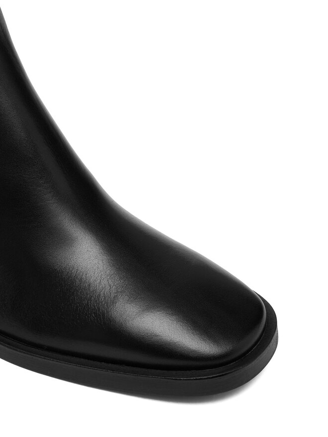 Calvin Klein Stiefeletten Calvin Klein Block Heel Boot W/ Metal Logo HW0HW02591 Schwarz