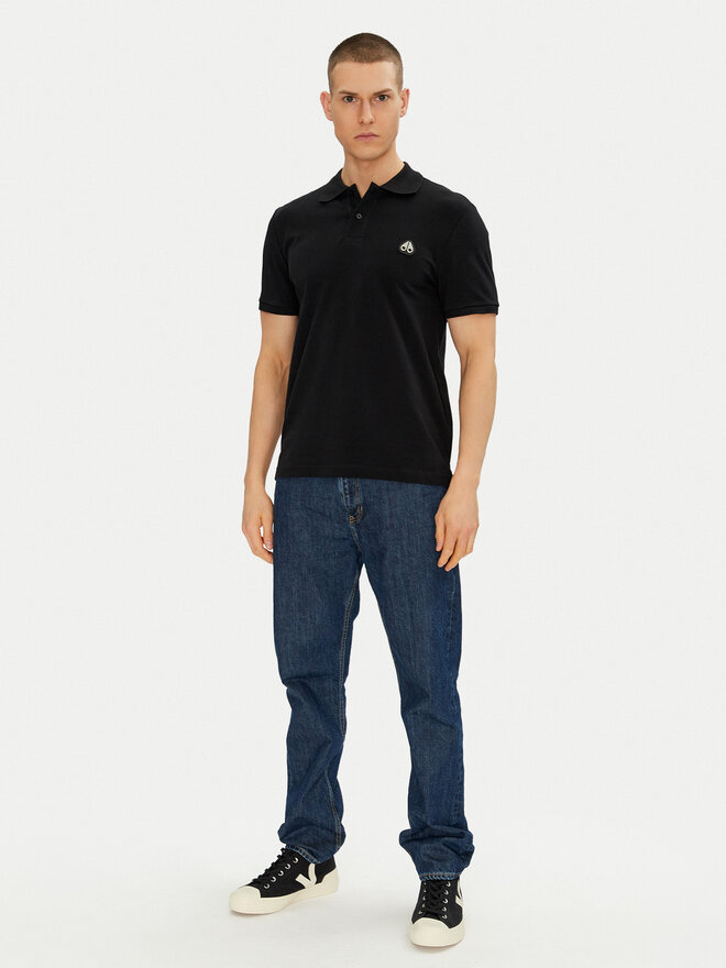 Moose Knuckles Moose Knuckles Poloshirt Everett M34MT712 Schwarz Slim Fit