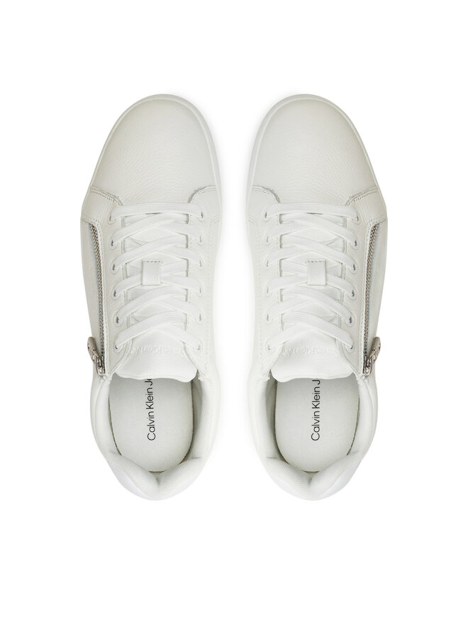 Calvin Klein Jeans Sneakersy Calvin Klein Jeans Classic Cupsole Zip Low In YM0YM01254 Biały