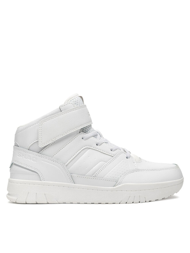 All white shaq shoes best sale