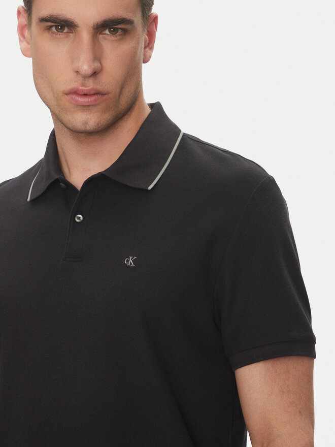 Calvin Klein Calvin Klein Pólóing LV04LC239G Fekete Regular Fit