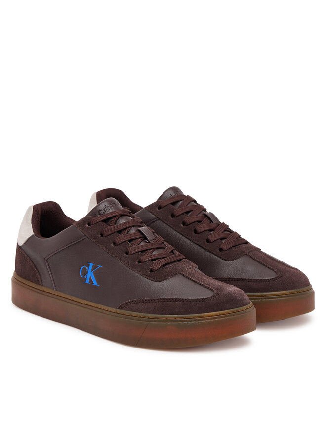 Calvin Klein Sneakers Calvin Klein Classic Cupsole Laceup Wt Mix YM0YM01429 Braun