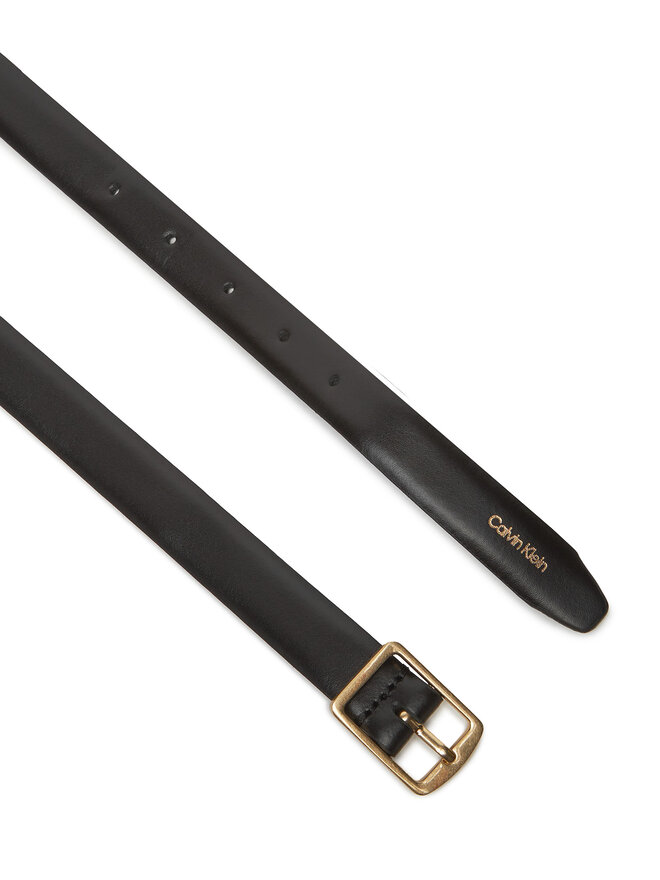 Calvin Klein Ζώνη Γυναικεία Calvin Klein Classic Square Buckle Belt 20Mm LV04F7036G Μαύρο
