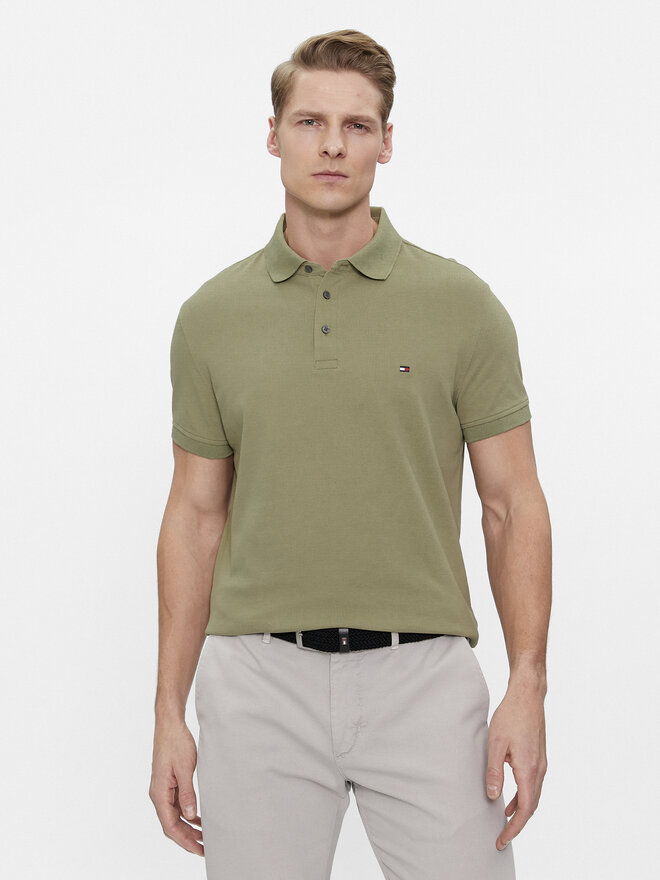 Tommy Hilfiger Tommy Hilfiger Poloshirt 1985 MW0MW17771 Grün Slim Fit
