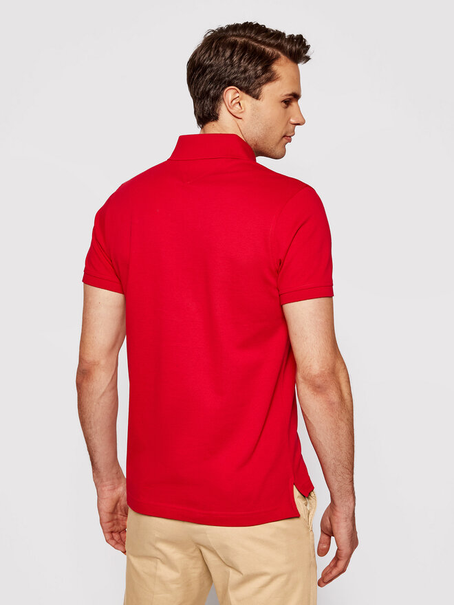 Tommy Hilfiger Tommy Hilfiger Poloshirt 1985 MW0MW17771 Rot Slim Fit