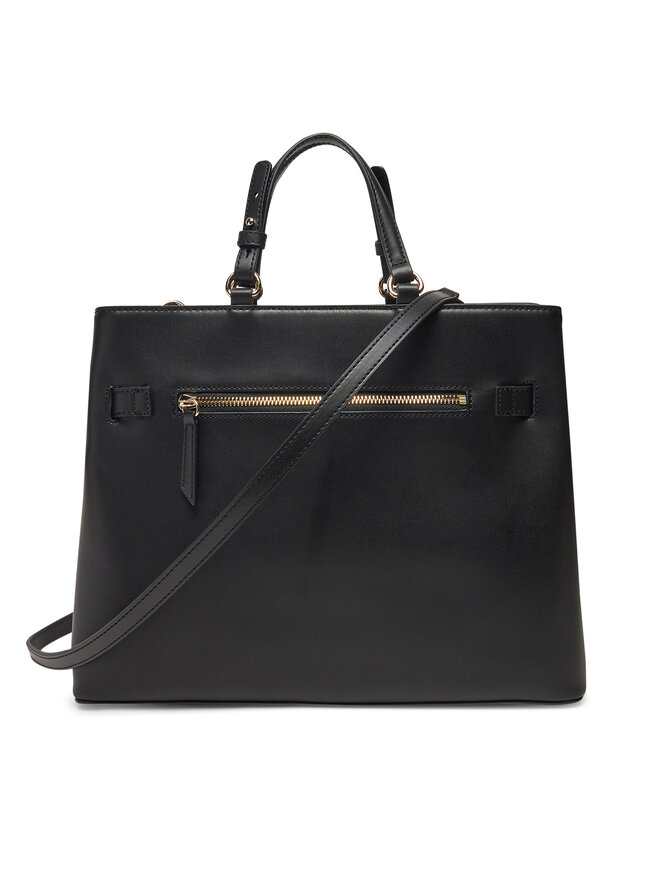 Tommy Hilfiger Τσάντα Tommy Hilfiger Heritage Satchel AW0AW17211 Μαύρο