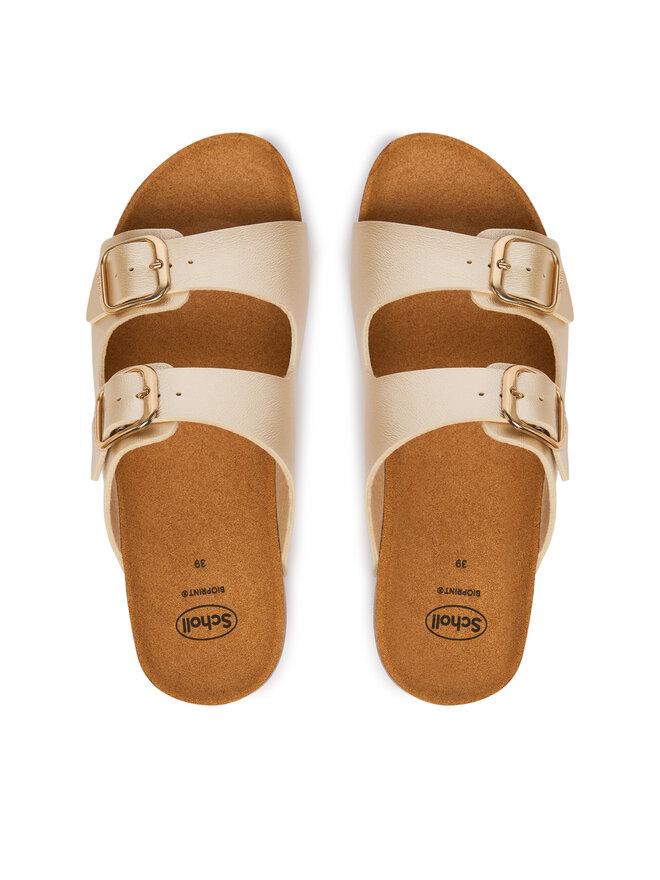 Scholl Шльопанці Scholl Harmony 2 Straps MF00808 Золотий