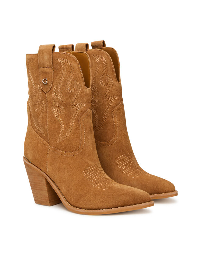 Guess Καουμπόικες Μπότες & Μποτάκια Guess FLTSAL SUE10 Καφέ