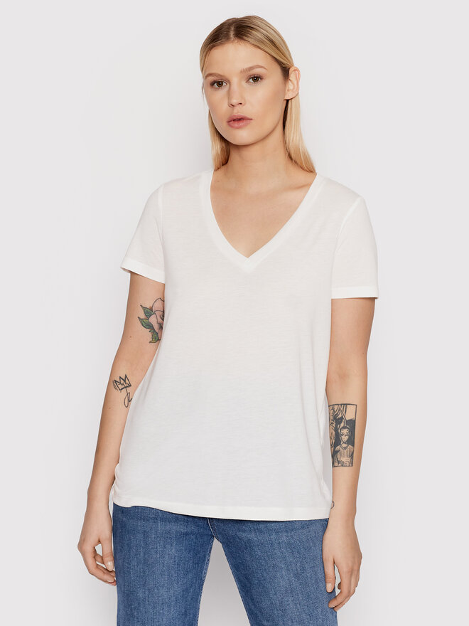 Vero Moda Vero Moda Marškinėliai Spicy 10260455 Balta Relaxed Fit