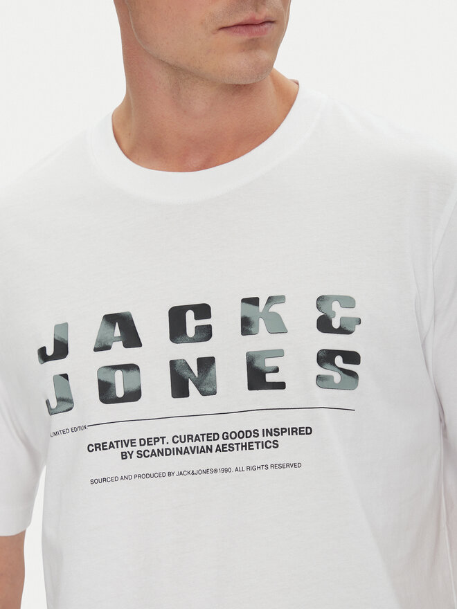 Jack&Jones Jack&Jones Marškinėliai Recharge 12274716 Balta Relaxed Fit