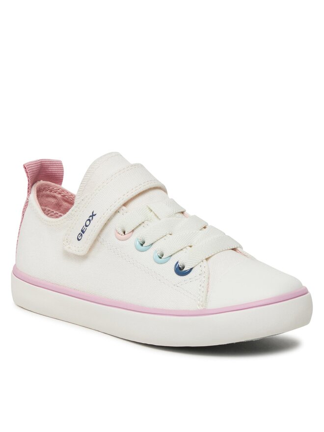 Geox Tornacipő Geox J Gisli Girl J454NA 00010 C1000 S Fehér
