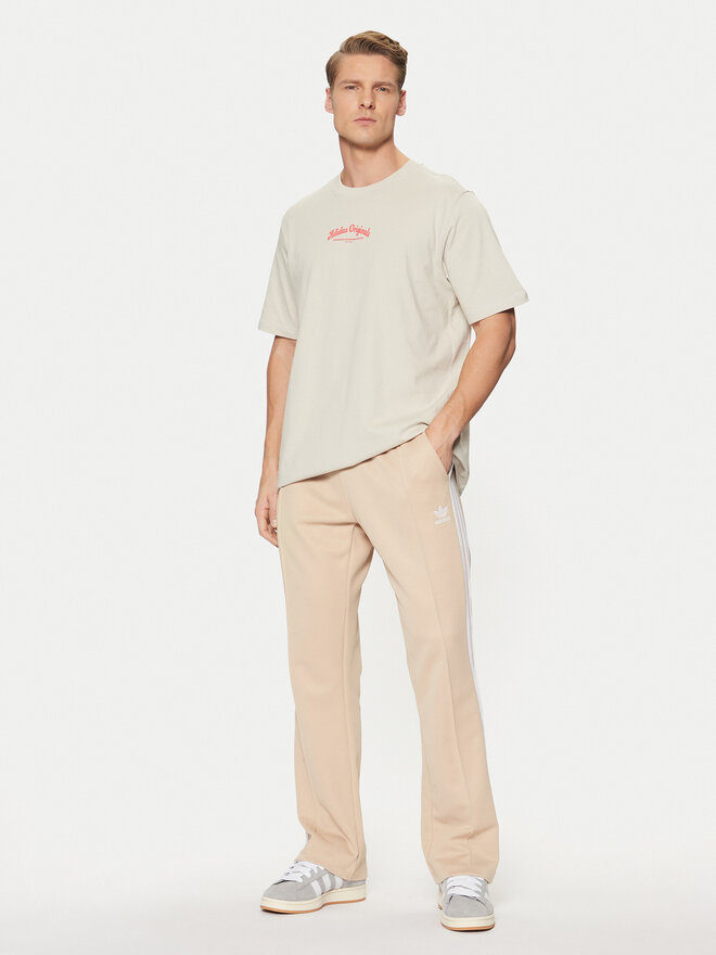 adidas adidas Marškinėliai JD0667 Smėlio Loose Fit