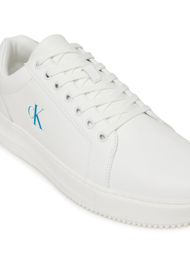 Calvin Klein Jeans Сникърси Calvin Klein Jeans Chunky Cupsole Ru Patch Lth YM0YM01296 Бял