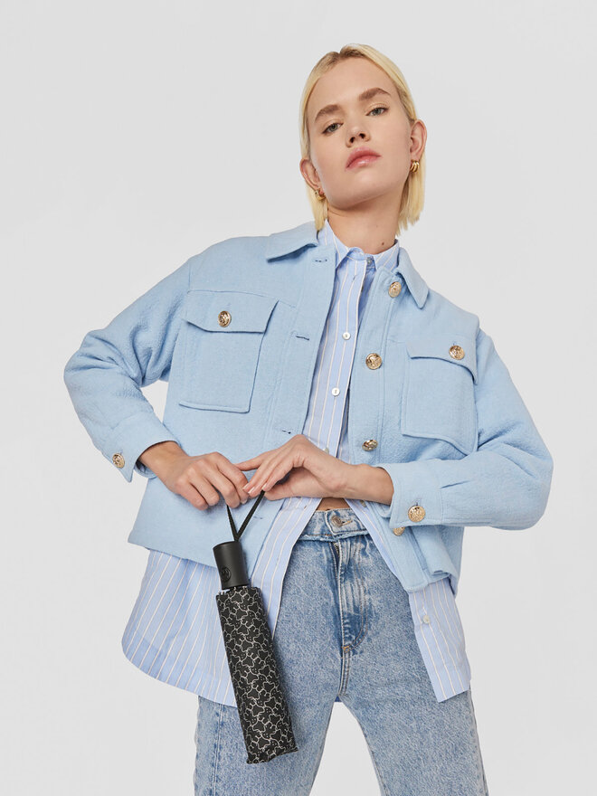 TOUS Esernyő TOUS Paraguas Plegable Milosos 2001078859 Fekete