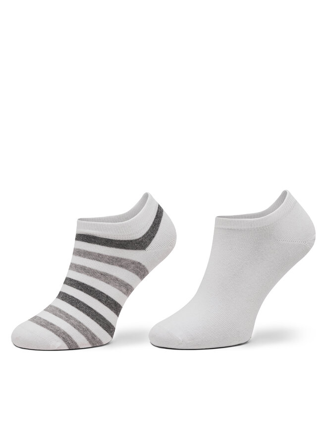 Tommy Hilfiger Set di 2 paia di calzini corti da uomo Tommy Hilfiger 382000001 Bianco