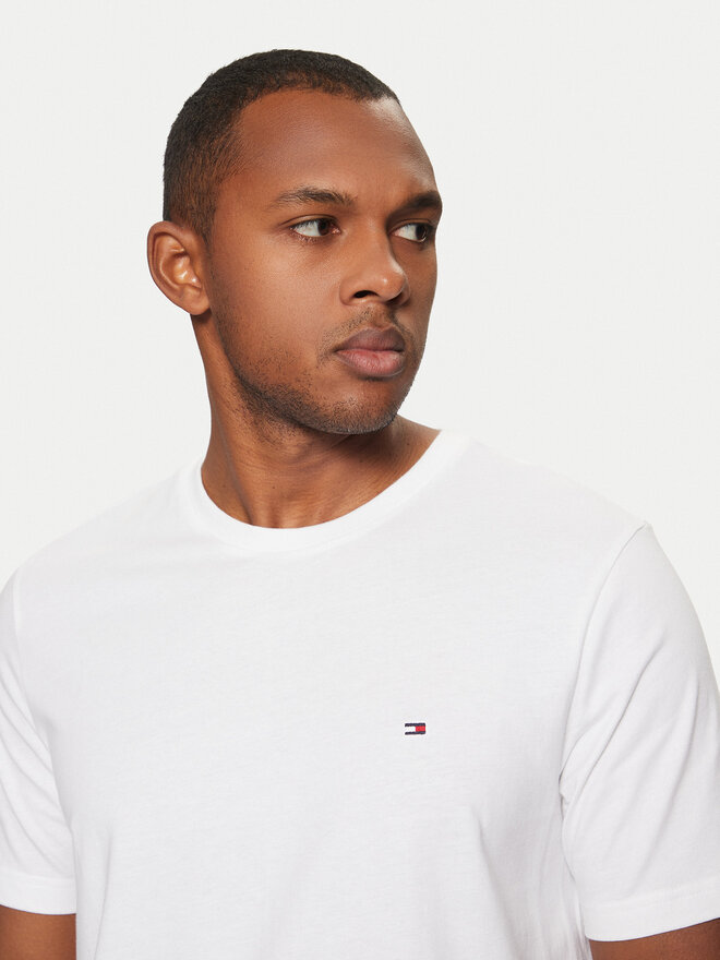 Tommy Hilfiger Tommy Hilfiger Camiseta Essential MW0MW37267 Blanco Regular Fit