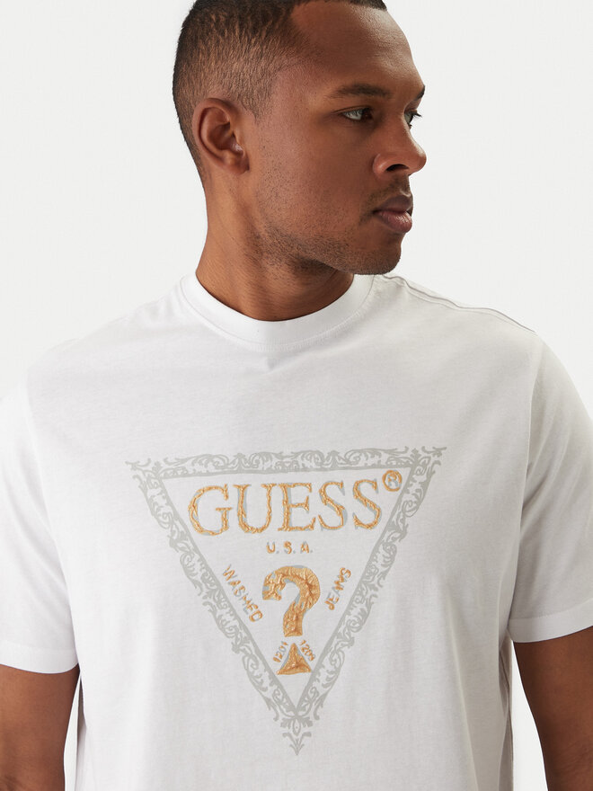 Guess Guess T-Shirt M6RI15 I3Z14 Weiß Regular Fit