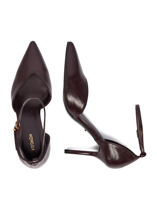 DeeZee High Heels DeeZee CEO-CD25-355-1 Dunkelrot