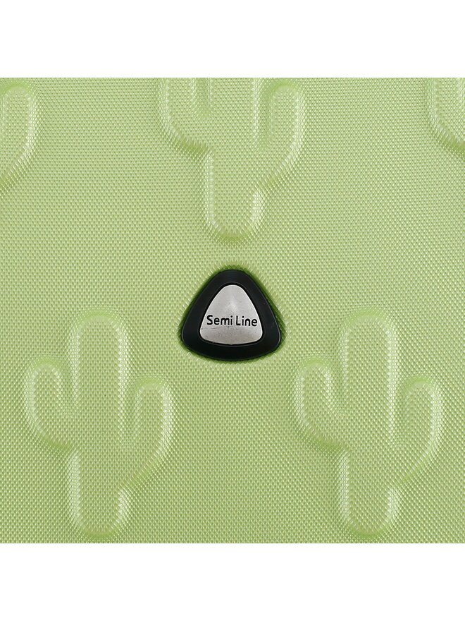 Semi Line Srednji kovček Semi Line T5631-4 Zelena