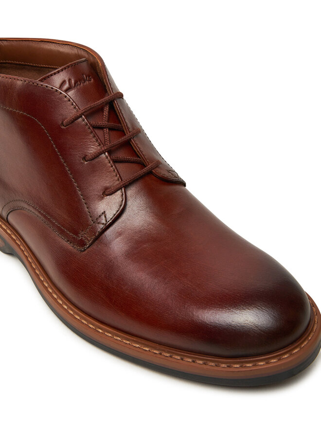 Clarks Зимни обувки Clarks Aldwin Chukka 26178425 Кафяв