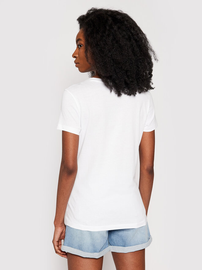 Tommy Hilfiger Tommy Hilfiger Marškinėliai Heritage V-Neck Tee WW0WW24969 Balta Regular Fit